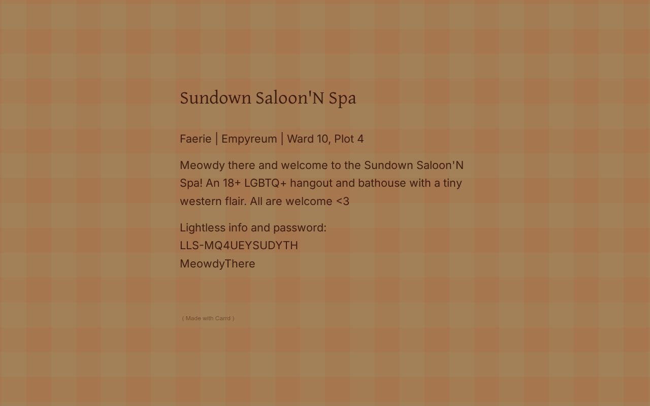 Carrd profile picture for @sundown